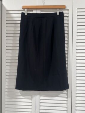 Jones New York Women's Wool Career Slight A-Line Skirt Black